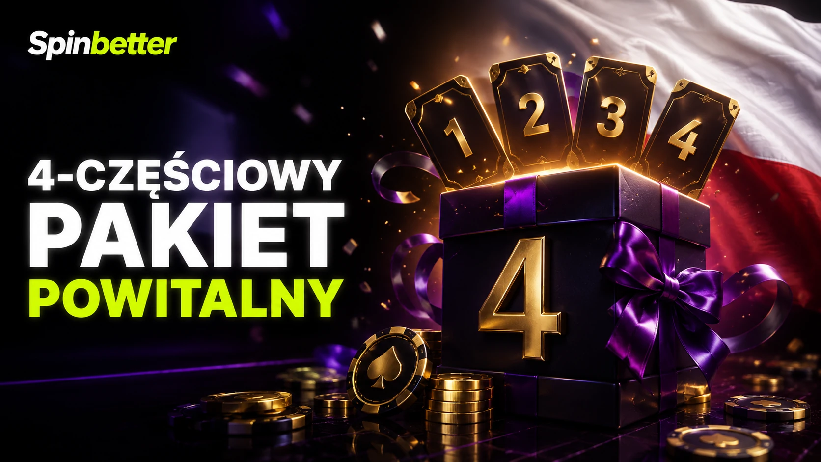 Pakiet powitalny rozłożony na cztery kolejne wpłaty